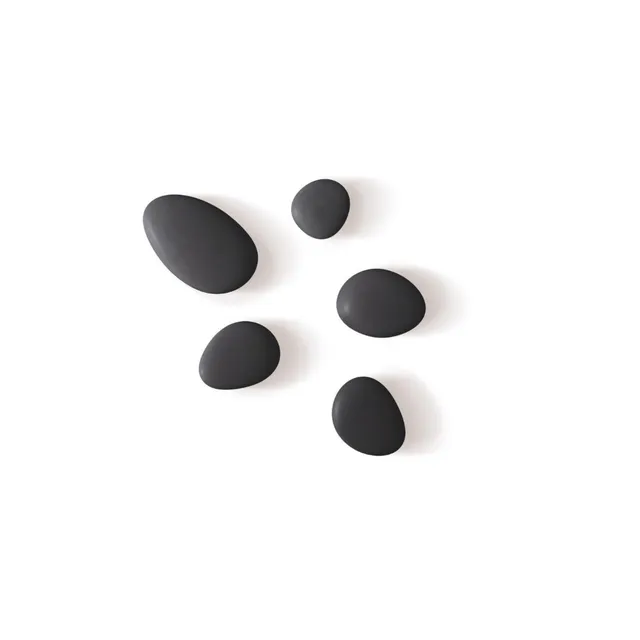 ein-st-ck-vom-gl-ck-hooks-wandhaken-steine-porzellan-5er-set image 1
