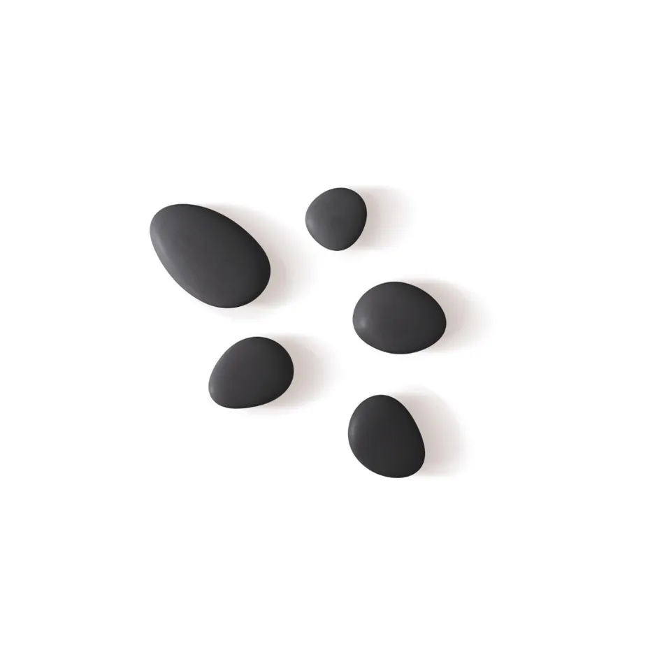 ein-st-ck-vom-gl-ck-hooks-wandhaken-steine-porzellan-5er-set image 1