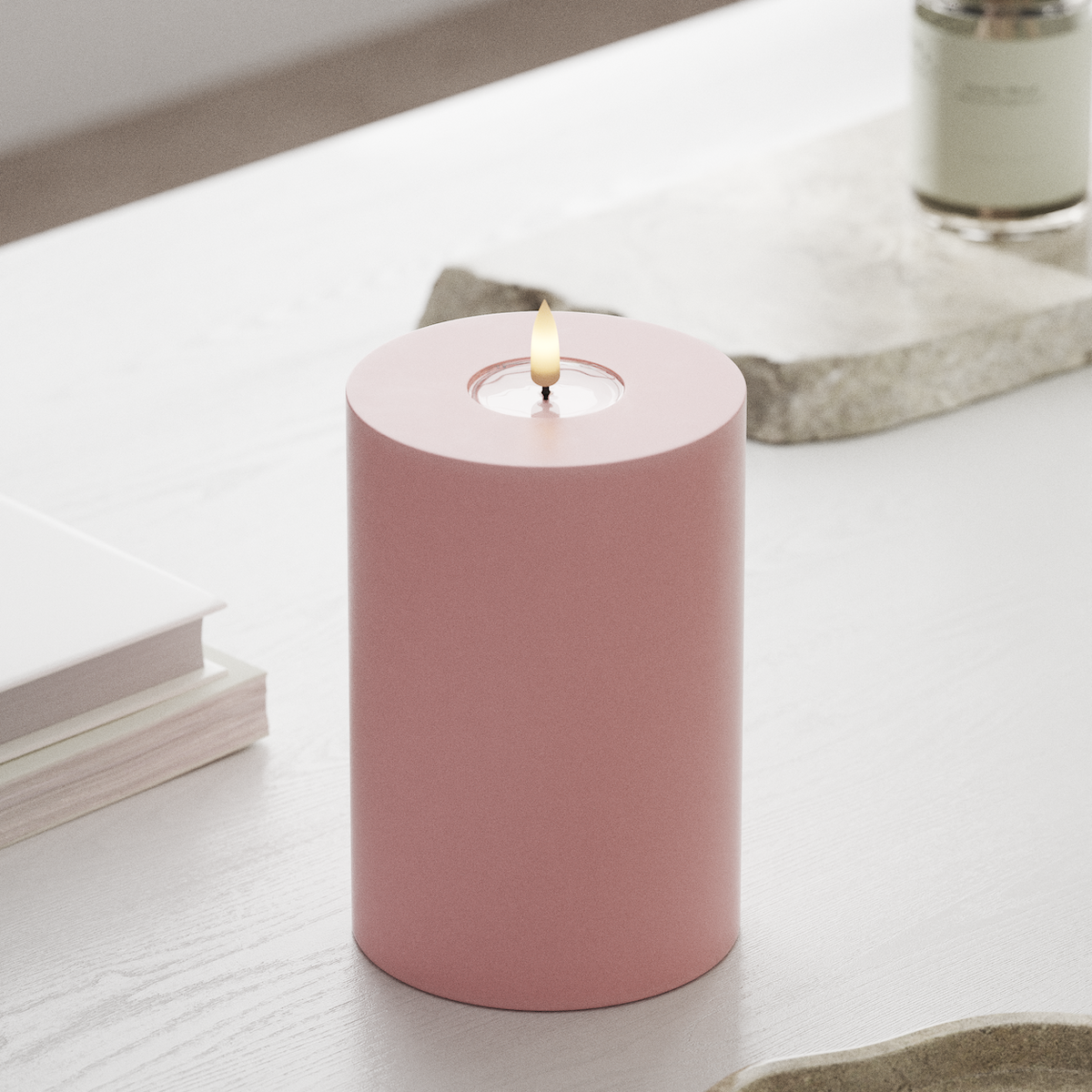 deluxe-homeart-blockkerzen-led-stumpenkerze-10x15-cm-hellrosa image 3