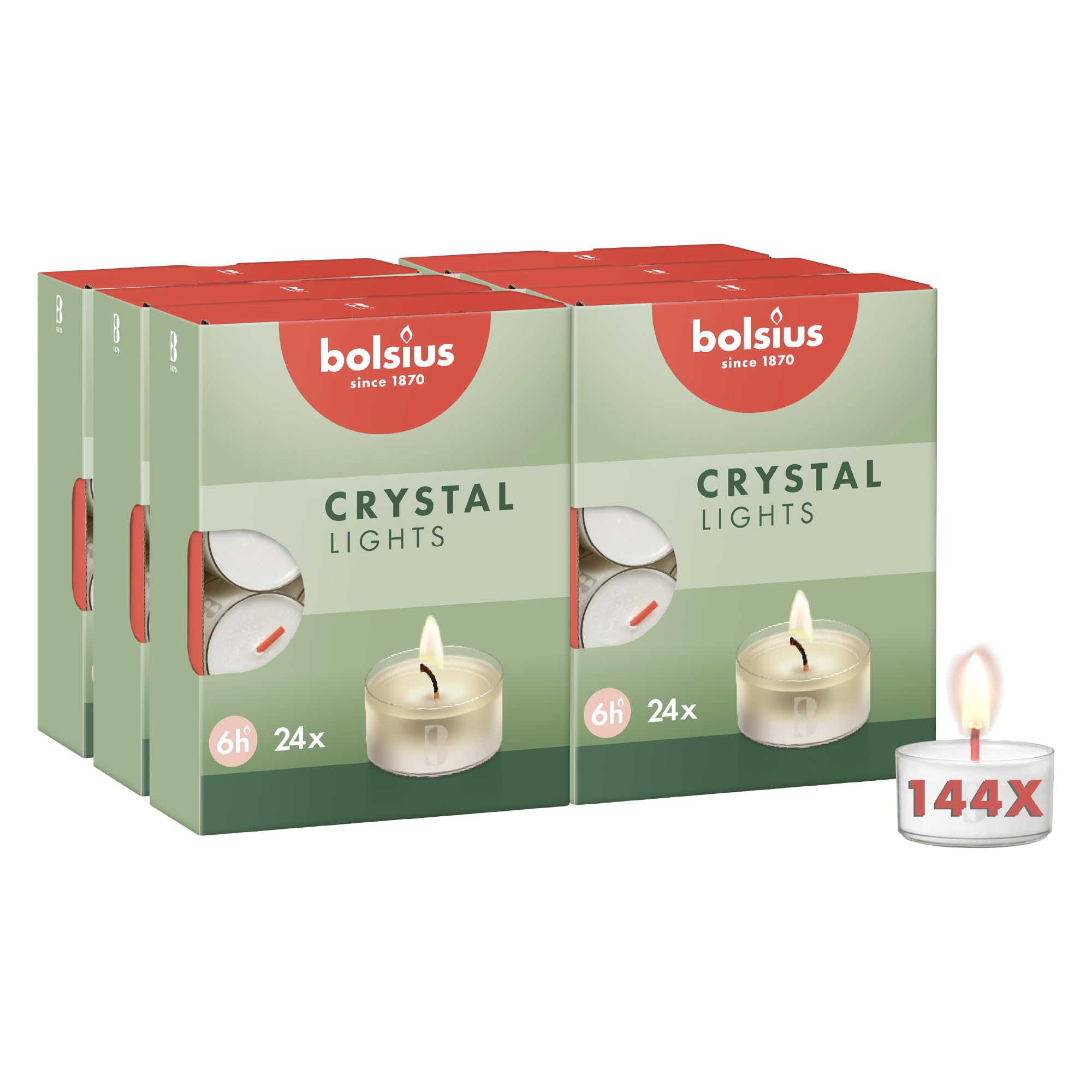 bolsius-clear-cup-teelichter-wei-transparent-24er-6-stunden image 1