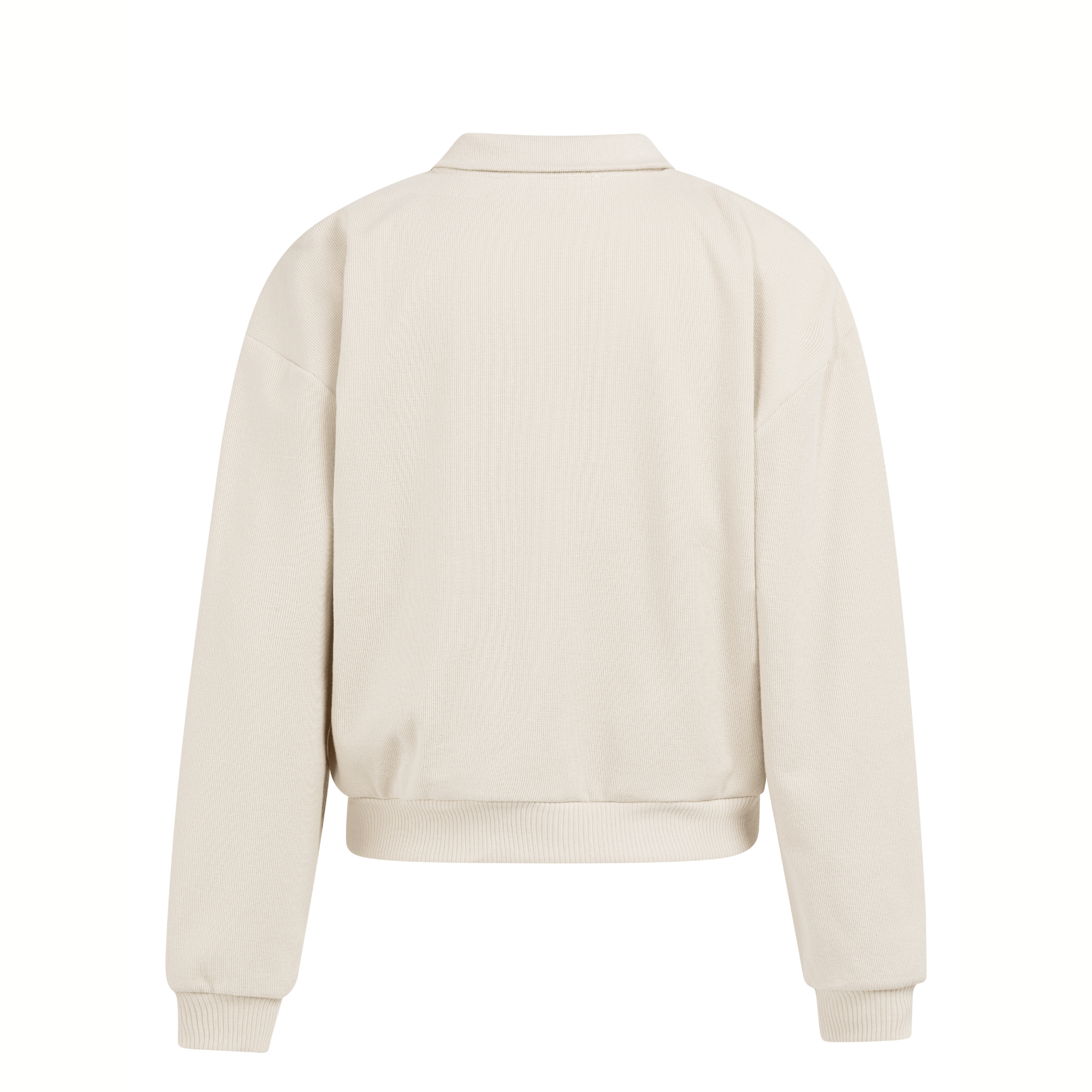 yaya-pullover-doppelkragen-zipper-beige-oversize image 4