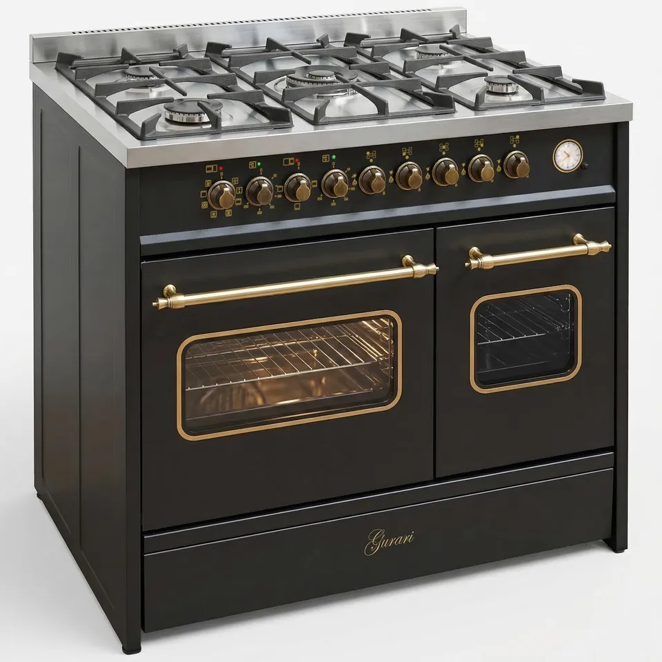 gurari-gch-e-916-bl-r-standherd-90-cm-gas-elektro-5-brenner image 1