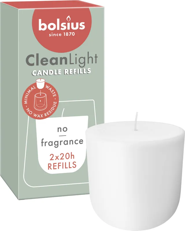 bolsius-cleanlight-zero-refill-ohne-duft-2er-20h image 1