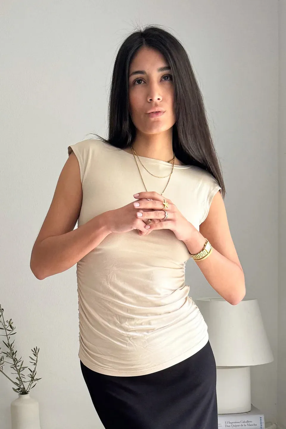 bypias-alora-bambus-shirt-damen-rmellos-beige-s-m-atmungsaktiv image 1