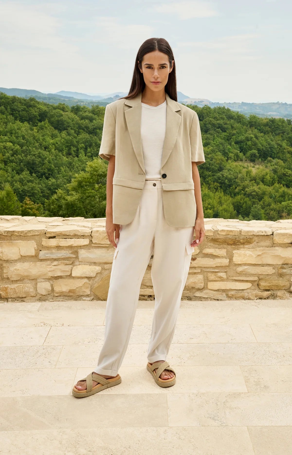 yaya-cargohose-gerades-bein-hose-beige-gr-36 image 2