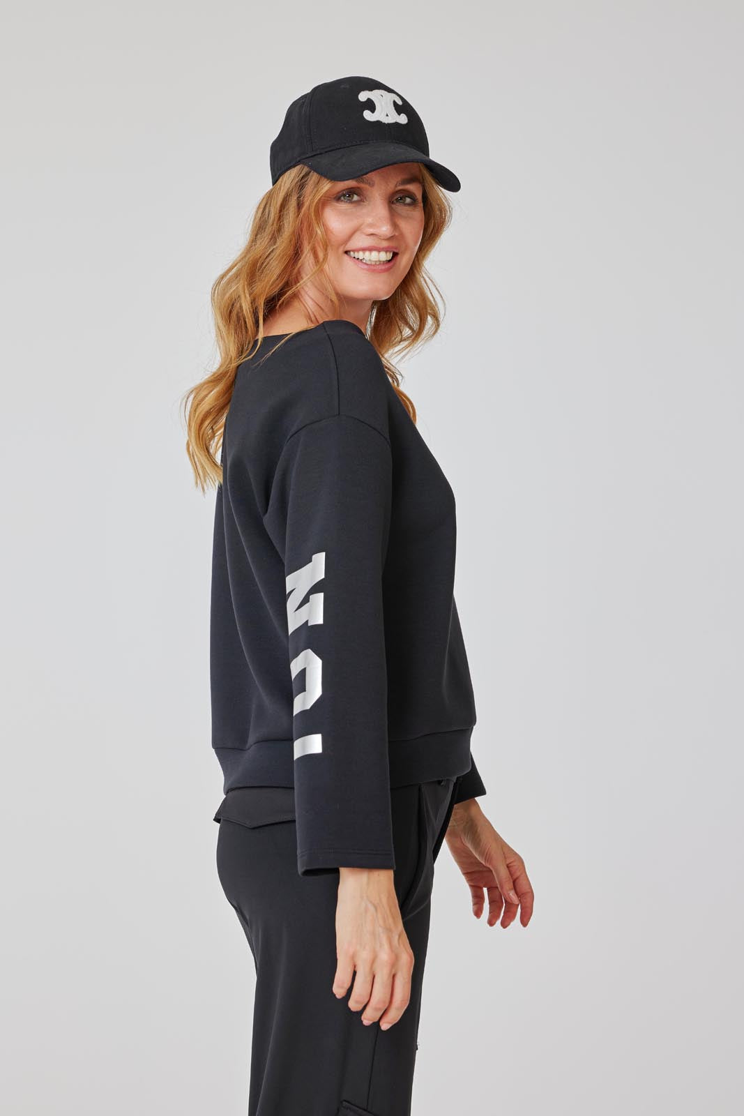 yes-sweatshirt-rmelprint-pullover-schwarz-40-42 image 4