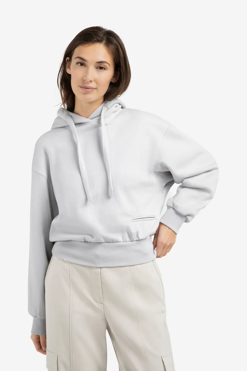 yaya-hoodie-kordeln-vapor-grau-sweatshirt-damen-s-l image 1