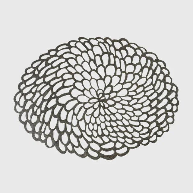 lace-tischset-oval-latte-waschbares-papier-hitzebest-ndig image 1