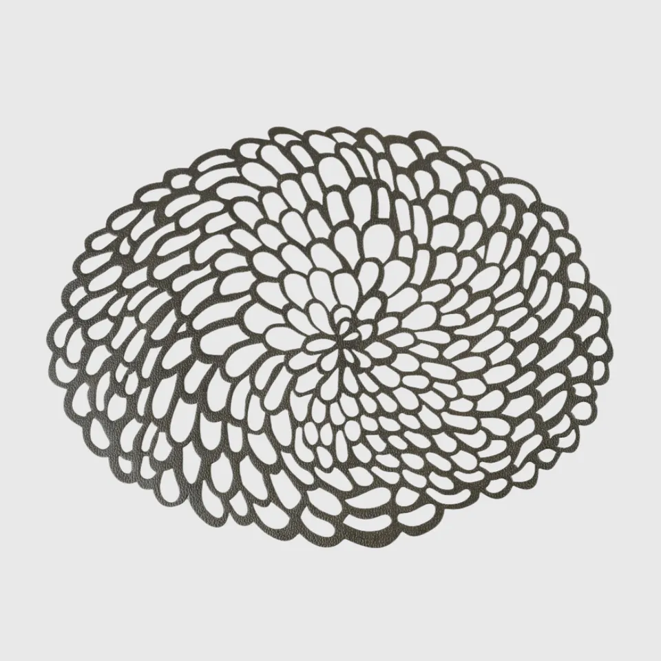 lace-tischset-oval-latte-waschbares-papier-hitzebest-ndig image 1