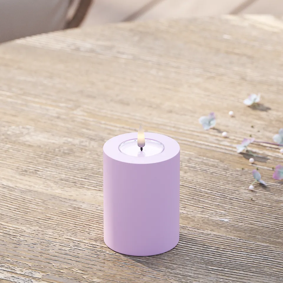 deluxe-homeart-au-enleuchten-led-blockkerze-7-5x10-lavendel-ip44 image 1
