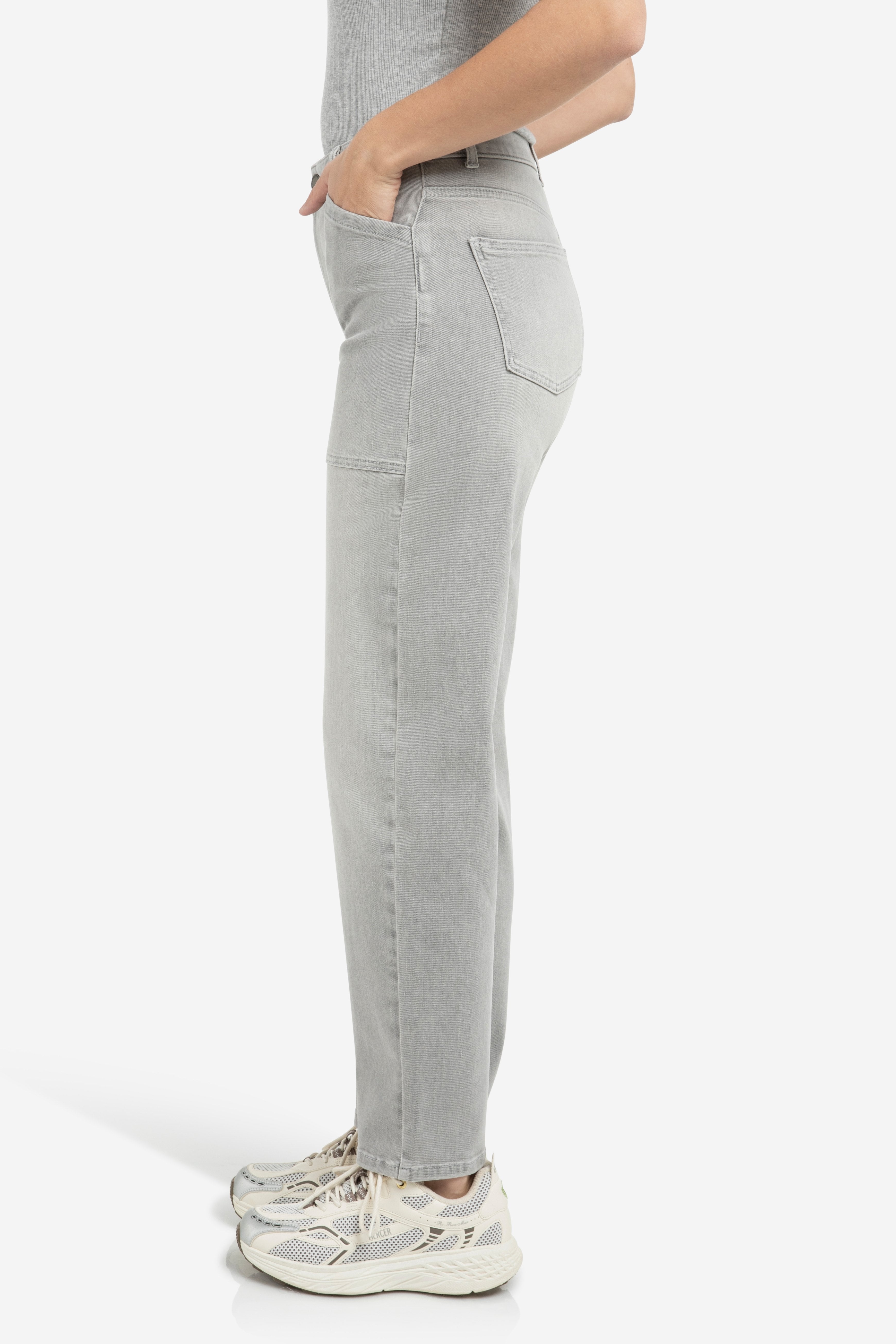 yaya-barrel-jeans-weites-bein-grau-high-waist-denim image 8