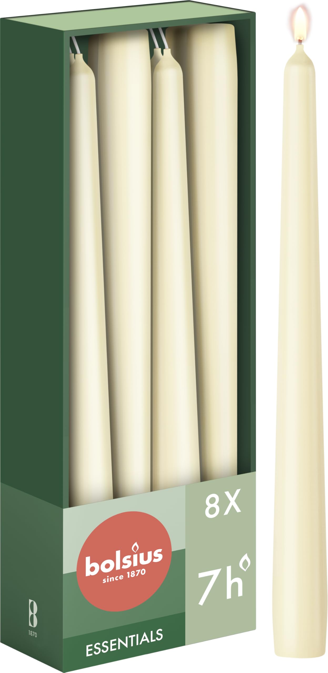 bolsius-essentials-spitzkerzen-bordeauxrot-24-5-cm-8-st-ck image 3