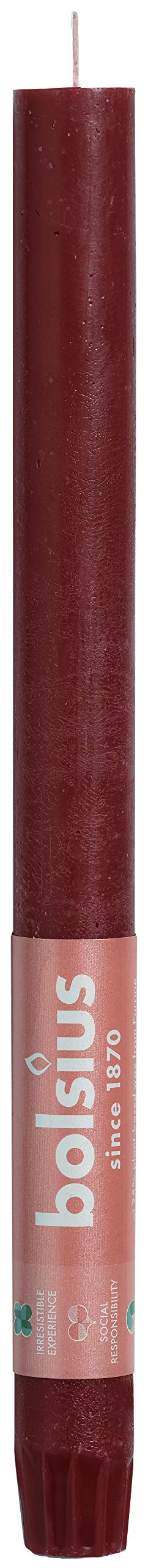 bolsius-rustik-stabkerzen-bordeauxrot-27-cm-16-st-ck-13-stunden image 2