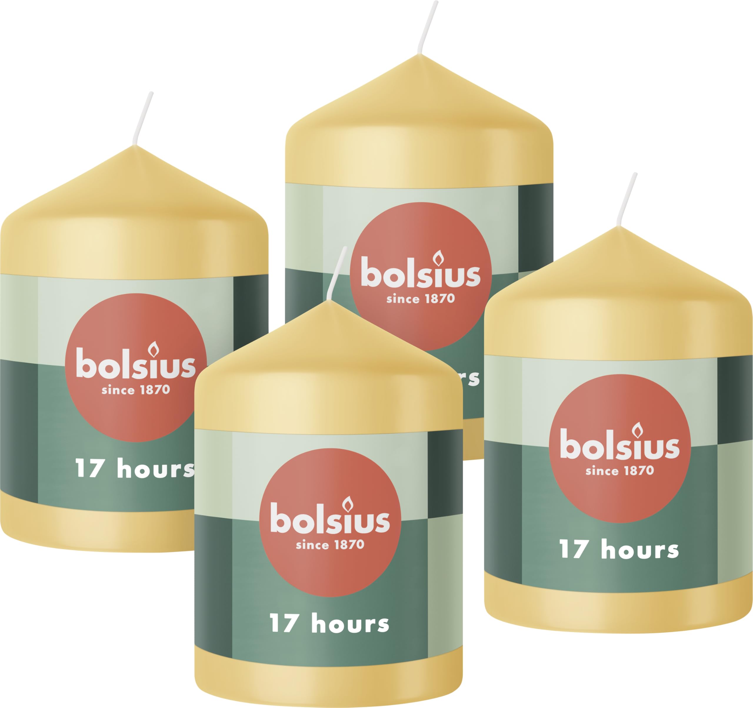 bolsius-essentials-stumpenkerzen-beige-8x6-cm-4-st-ck-17h image 1