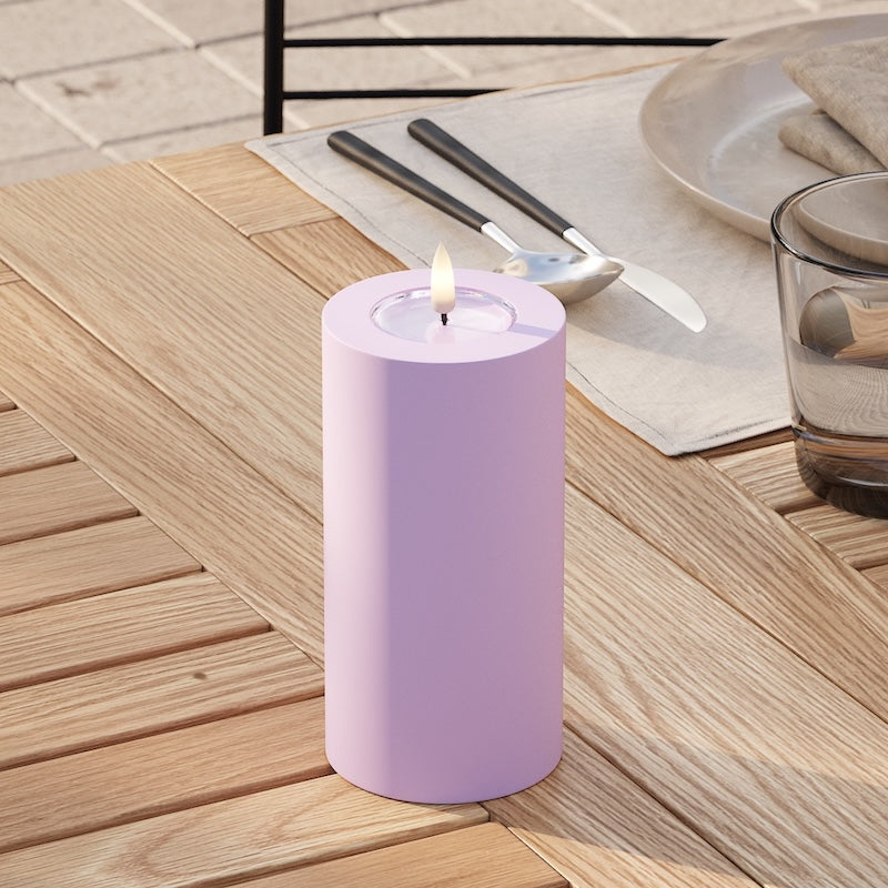 deluxe-homeart-au-enleuchten-led-outdoor-kerze-7-5x15-lavendel-ip44 image 2