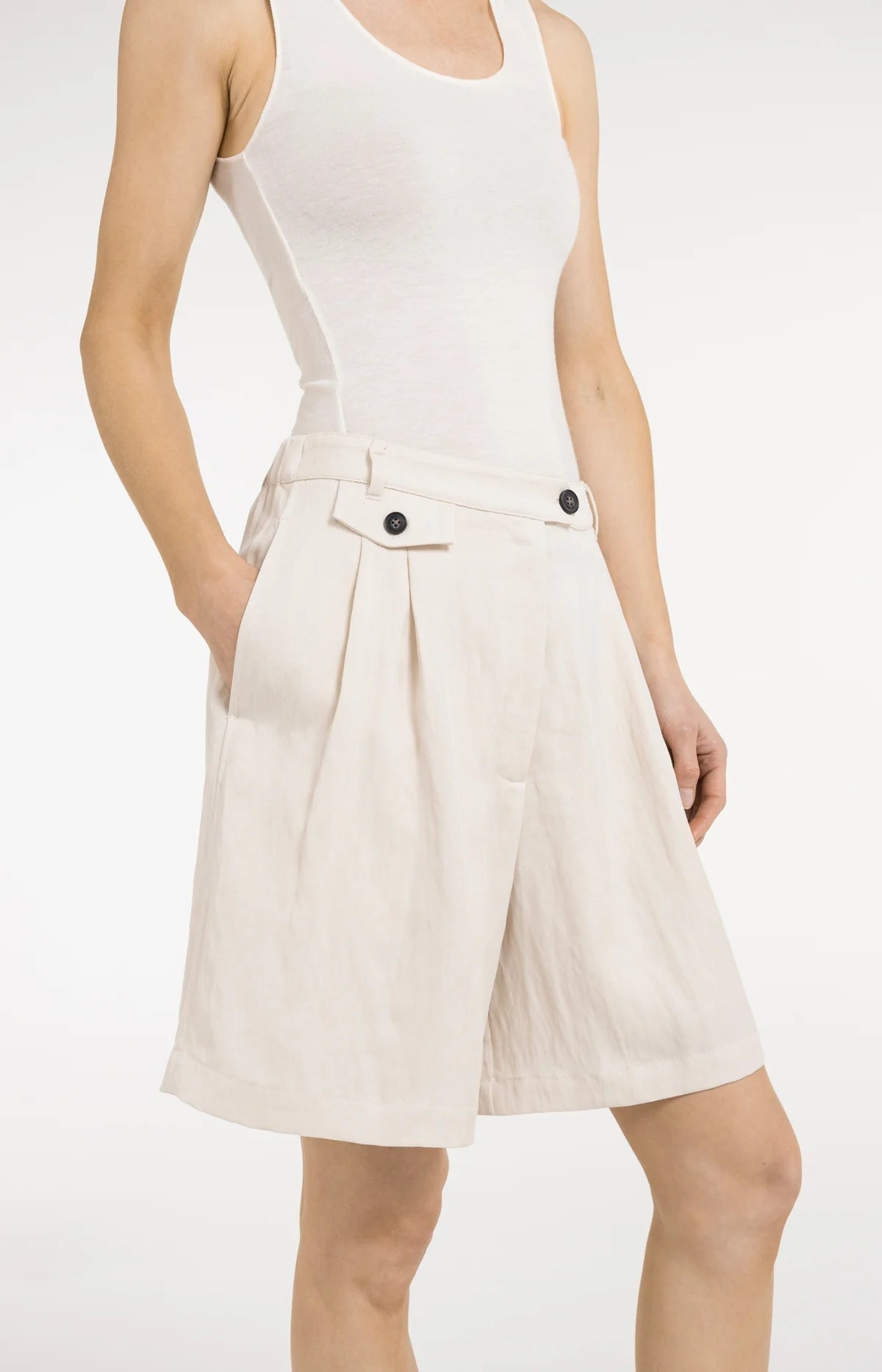 yaya-bermudashorts-bundfalten-shorts-cloudy-creme-38 image 1