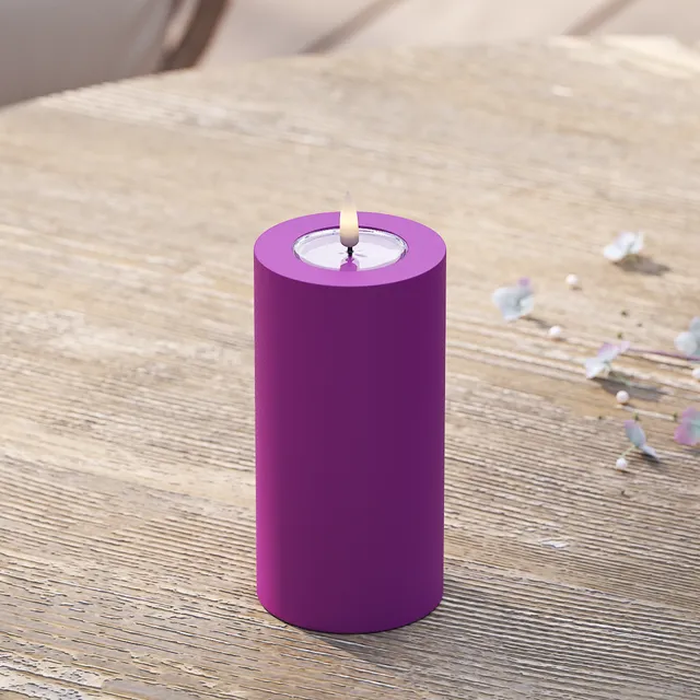 deluxe-homeart-au-enleuchten-led-kerze-7-5x15-violett-ip44 image 1