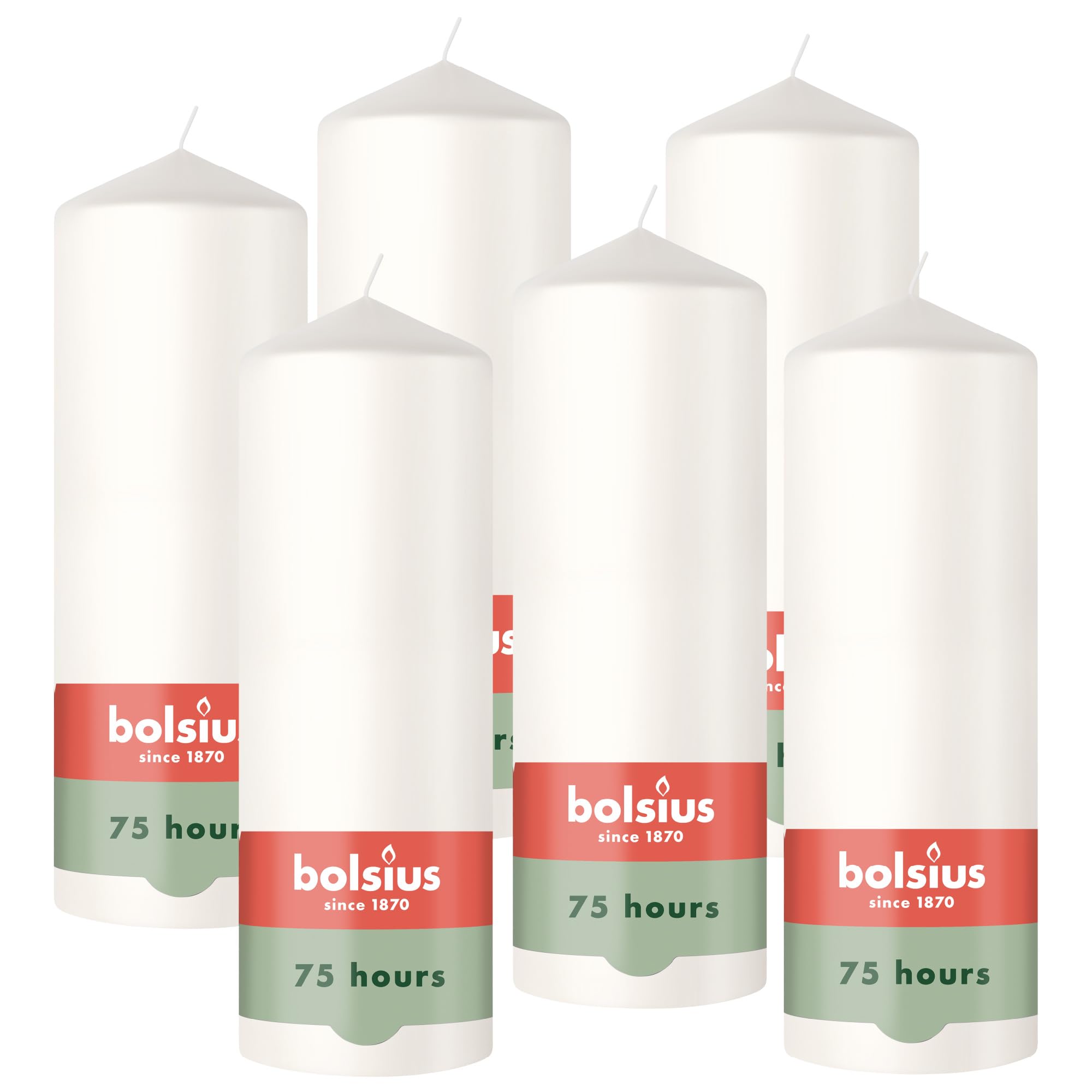 bolsius-essentials-stumpenkerzen-wei-4-st-ck-20x7-cm-75h image 1