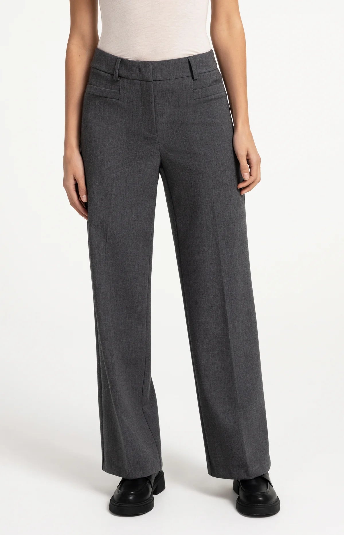 yaya-stoffhose-gerades-bein-grau-melange-b-gelfalte image 1