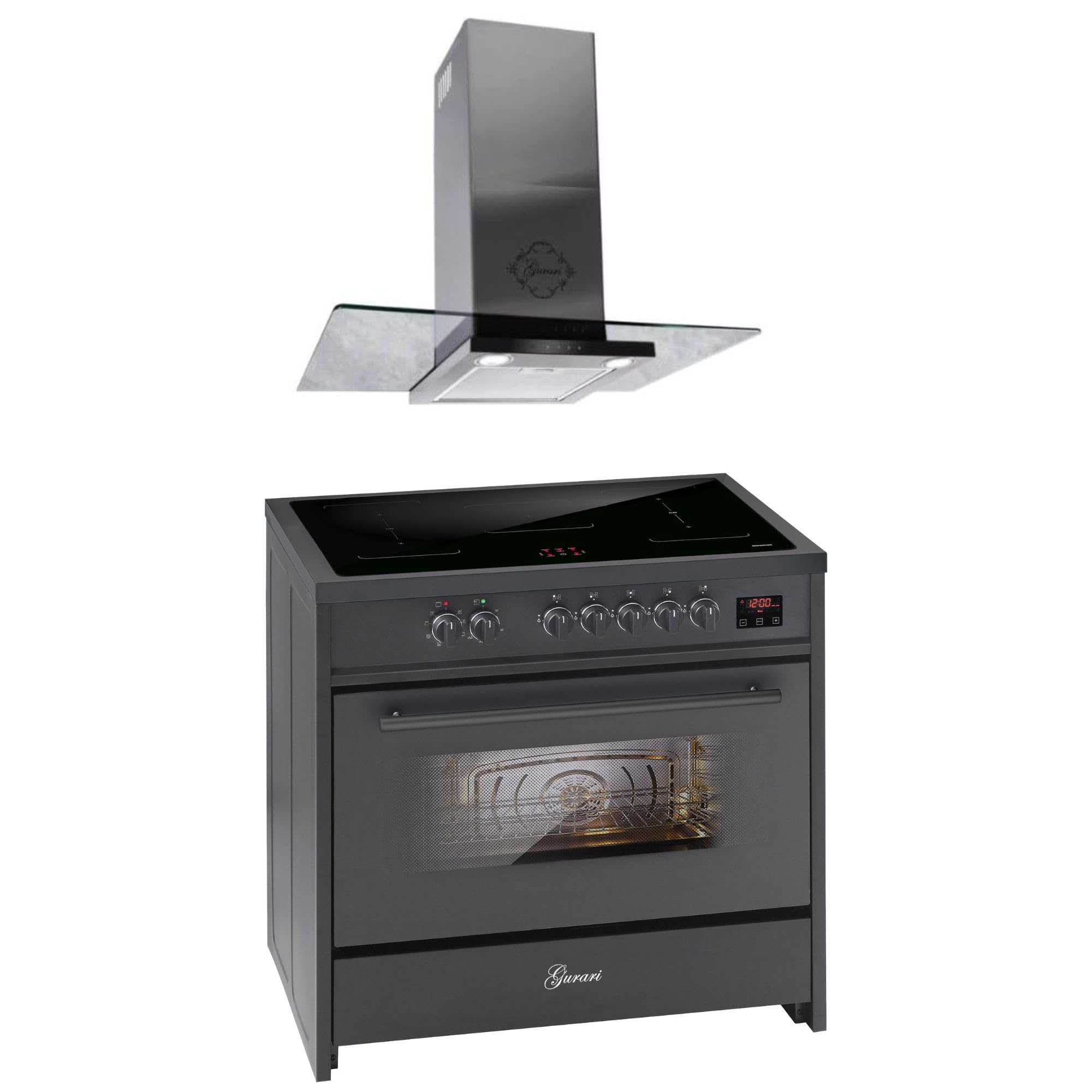 gurari-e-913-bl-gch-t-466-standherd-90-cm-schwarz-induktion image 1