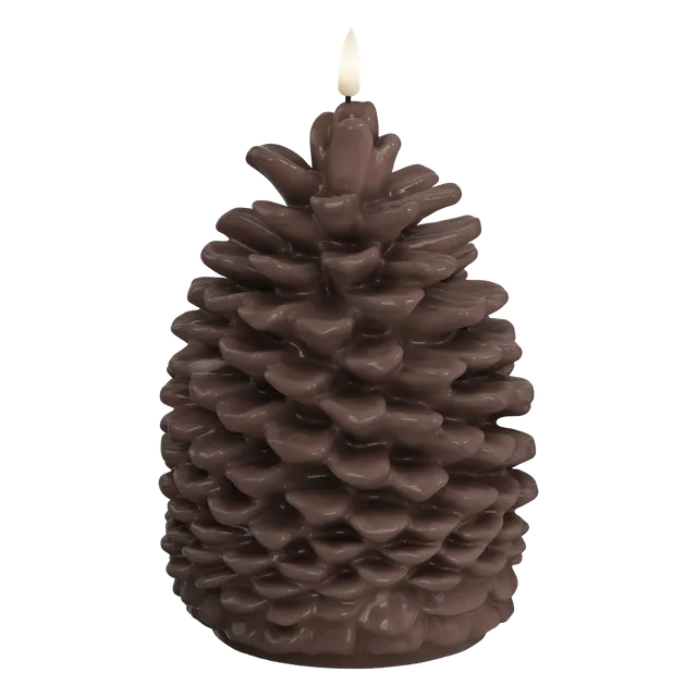 deluxe-homeart-saisons-led-tannenzapfen-14x19cm-braun-weihnachten image 1