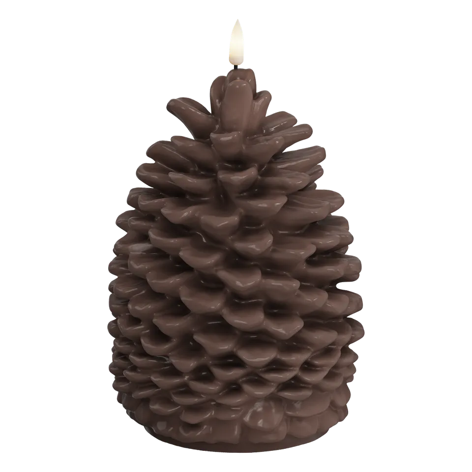 deluxe-homeart-saisons-led-tannenzapfen-14x19cm-braun-weihnachten image 1