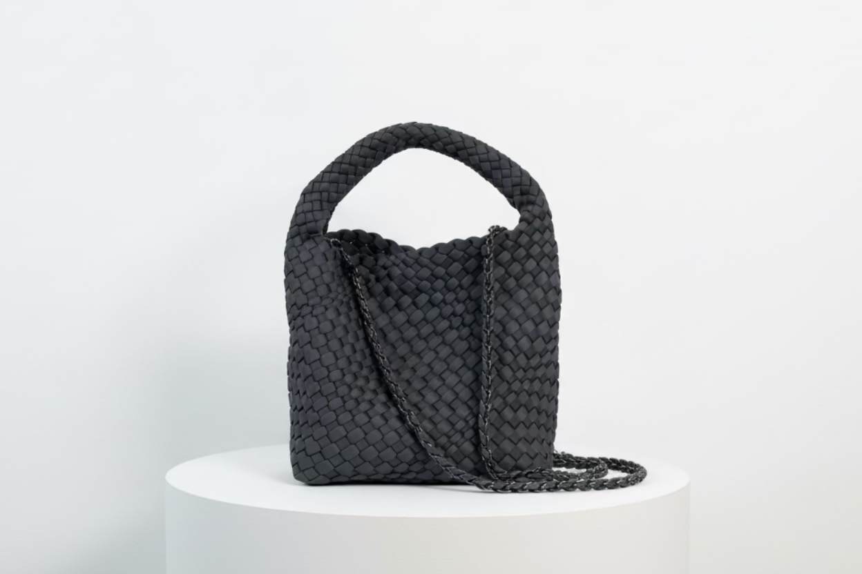 ein-st-ck-vom-gl-ck-neopren-handtasche-grau-blaugrau-tote image 2