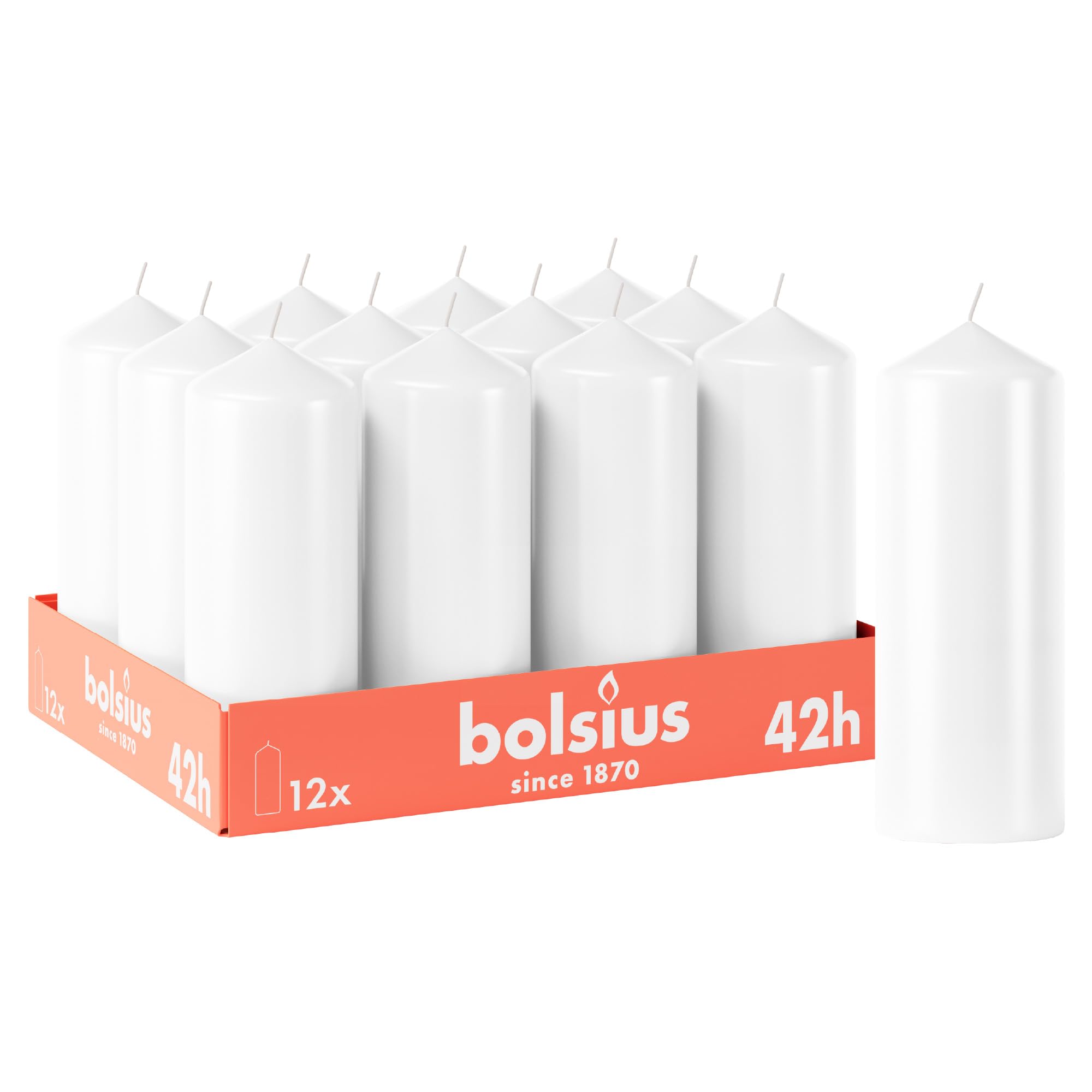 bolsius-essentials-stumpenkerzen-wei-12-st-ck-15x6cm-42h image 1