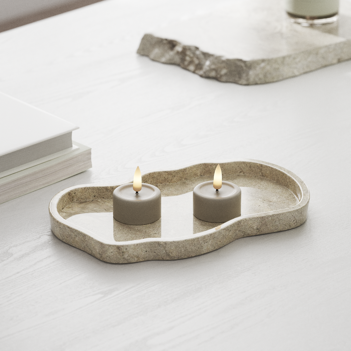 deluxe-homeart-teelichter-led-teelicht-2er-sand-real-flame image 3