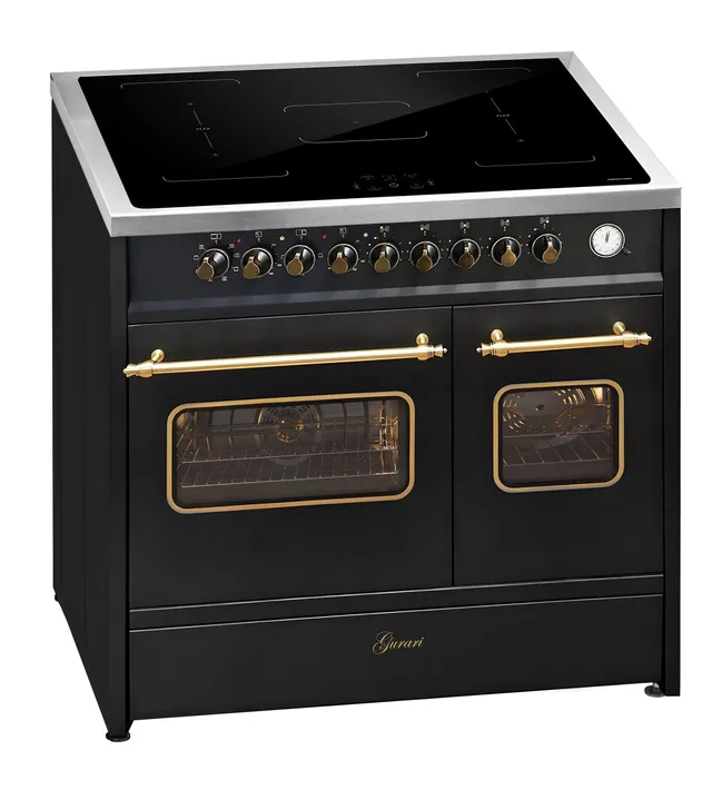 gurari-e-913-df-ru-bl-induktions-standherd-90-cm-schwarz image 1