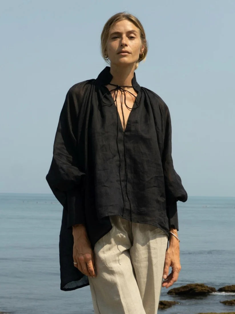 luciee-tunika-ella-ramie-schwarz-blouson-rmel image 2