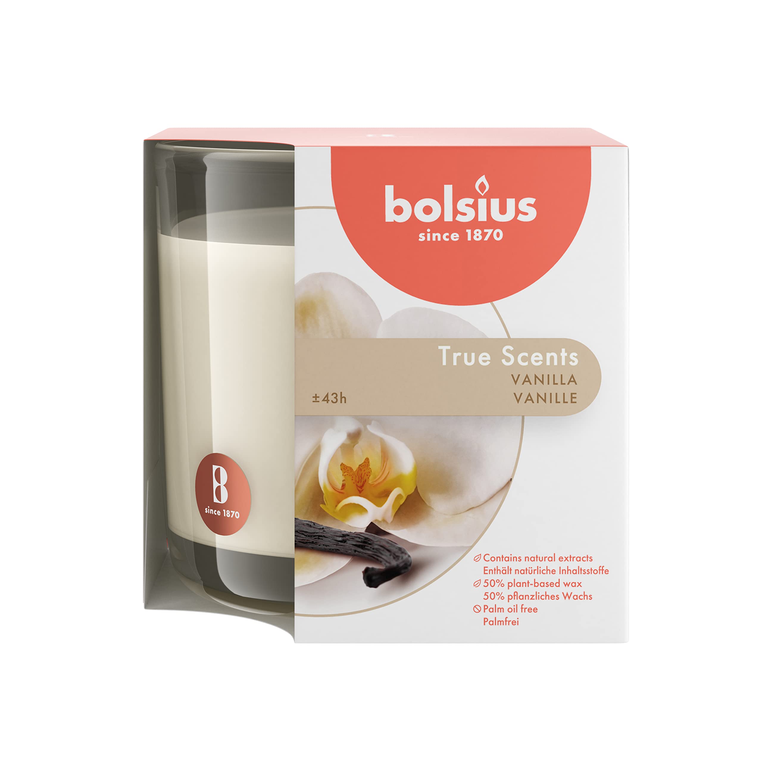 bolsius-true-scents-duftkerze-vanille-wei-glas-43h image 2