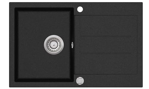 gurari-sqt-101-601-granitsp-le-schwarz-78x50-mit-siphon image 6