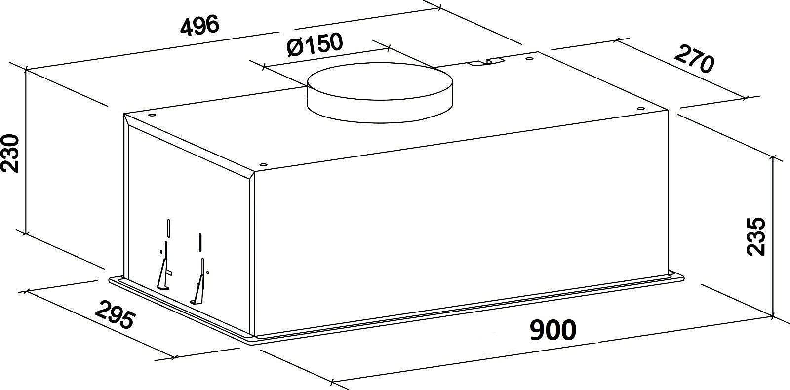 gurari-gch-e-217-bl-90-deckenhaube-90-cm-schwarz-1000-m-h image 3