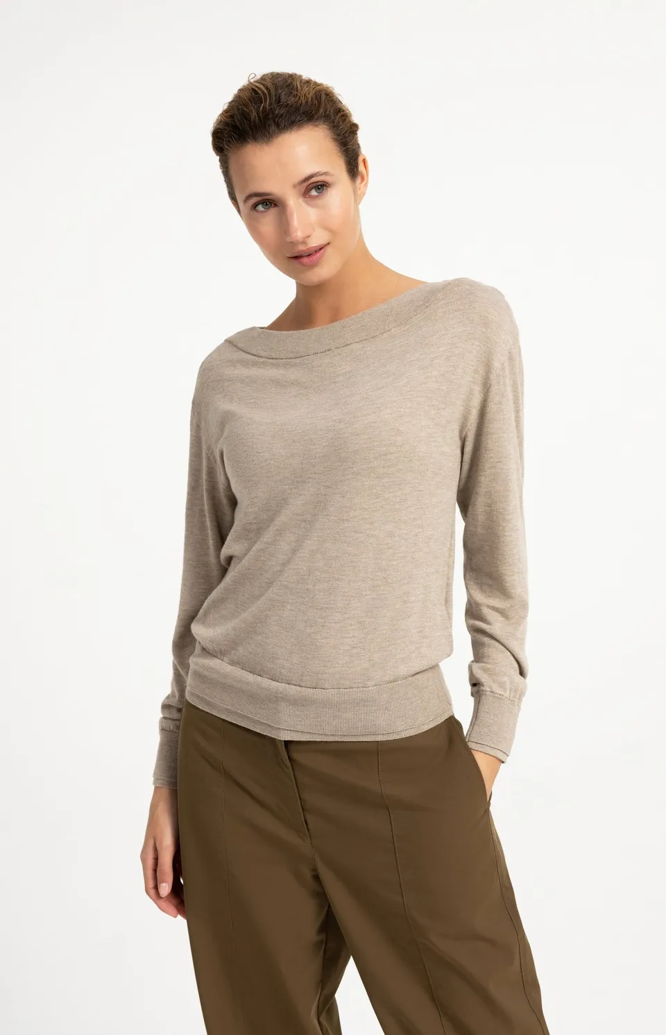 yaya-feinstrickpullover-kaschmir-u-boot-ausschnitt-damen image 1