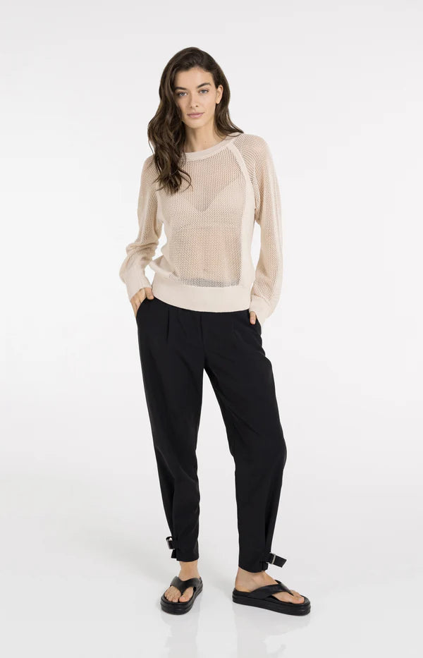 yaya-strickpullover-netzoptik-beige-damen-pullover image 5
