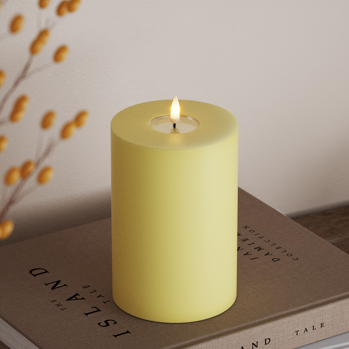 deluxe-homeart-blockkerzen-led-hellgelb-10x15-cm-real-flame image 2