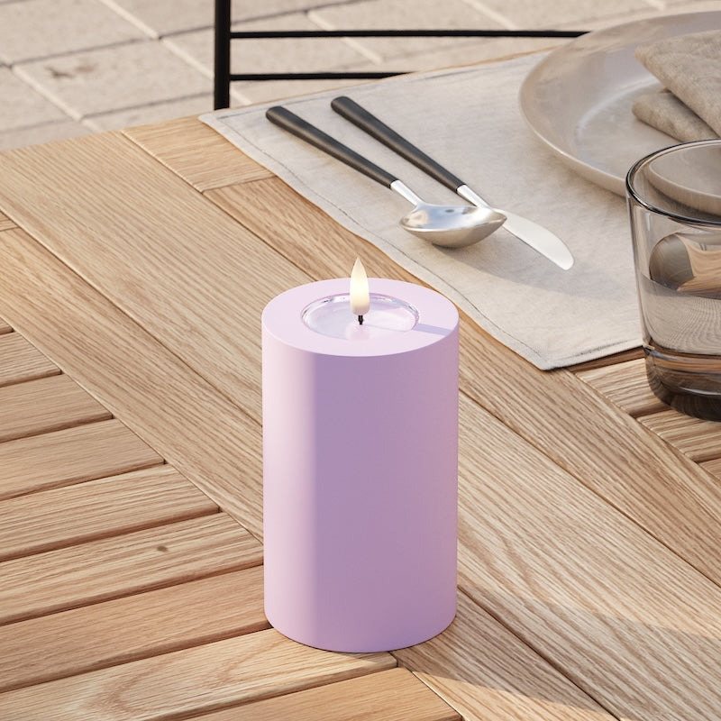 deluxe-homeart-au-enleuchten-led-blockkerze-7-5x12-5-cm-lavendel-ip44 image 2