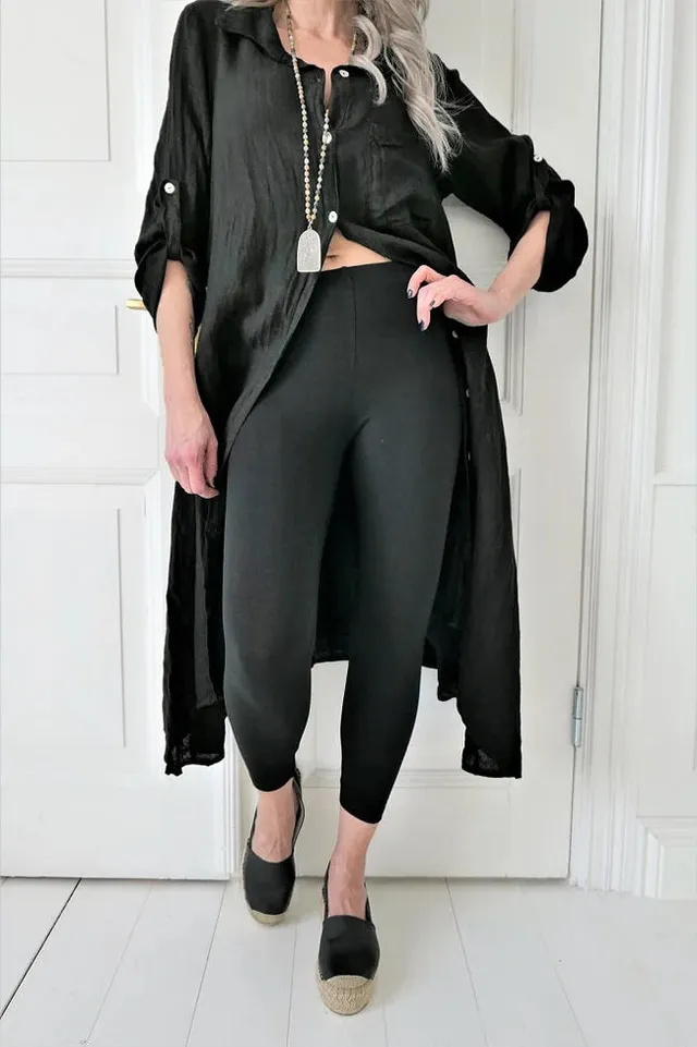 bypias-bambus-leggings-damen-schwarz-3-4-bambusviskose image 1