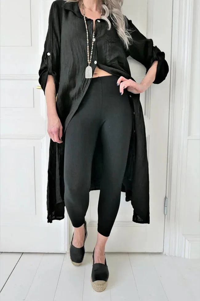 bypias-bambus-leggings-damen-schwarz-3-4-bambusviskose image 1