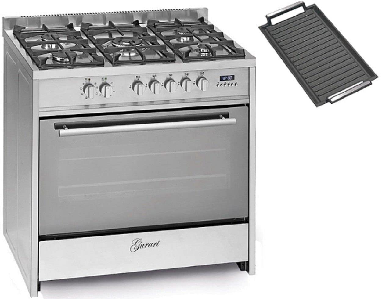 gurari-gch-g-910-x-standherd-90-cm-edelstahl-gas-wok image 1