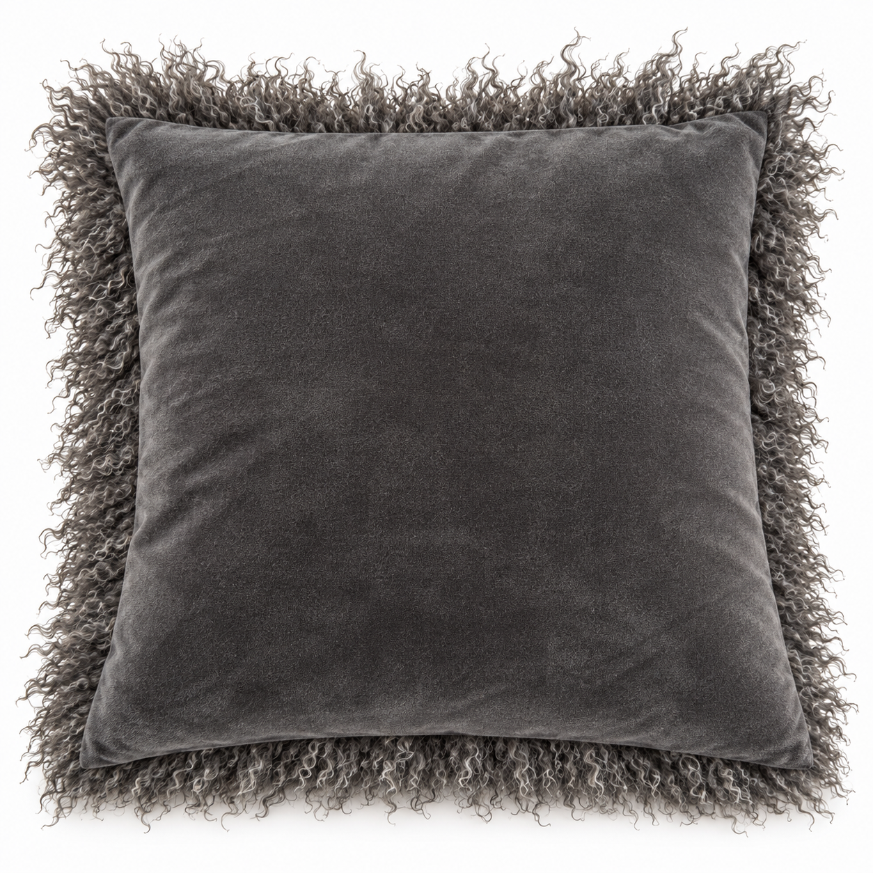 ein-st-ck-vom-gl-ck-curly-kissenbezug-48x48-anthrazit-lammfelloptik image 2