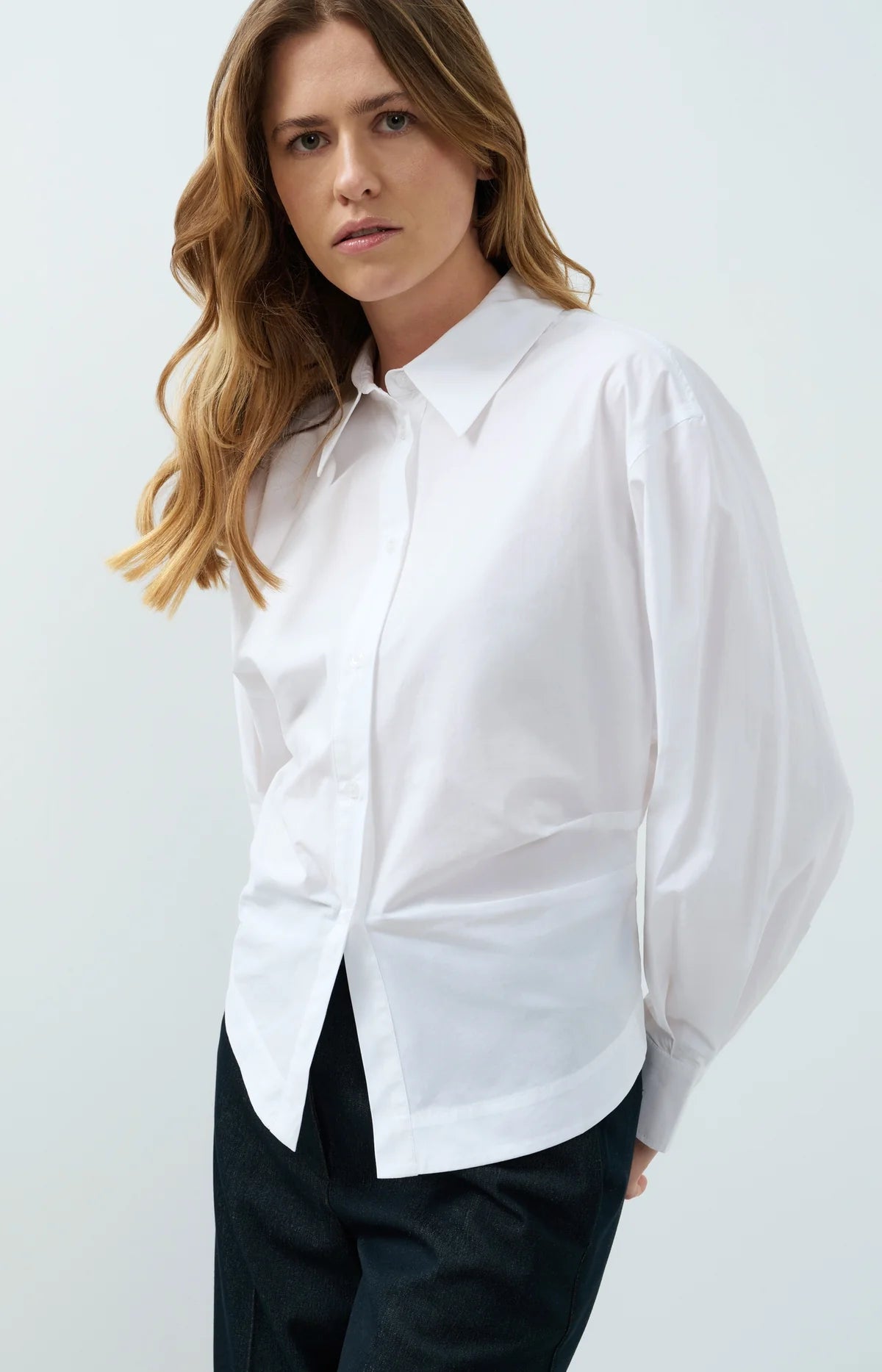 yaya-bluse-wei-damen-tailliert-raffungen-gr-36-40 image 1