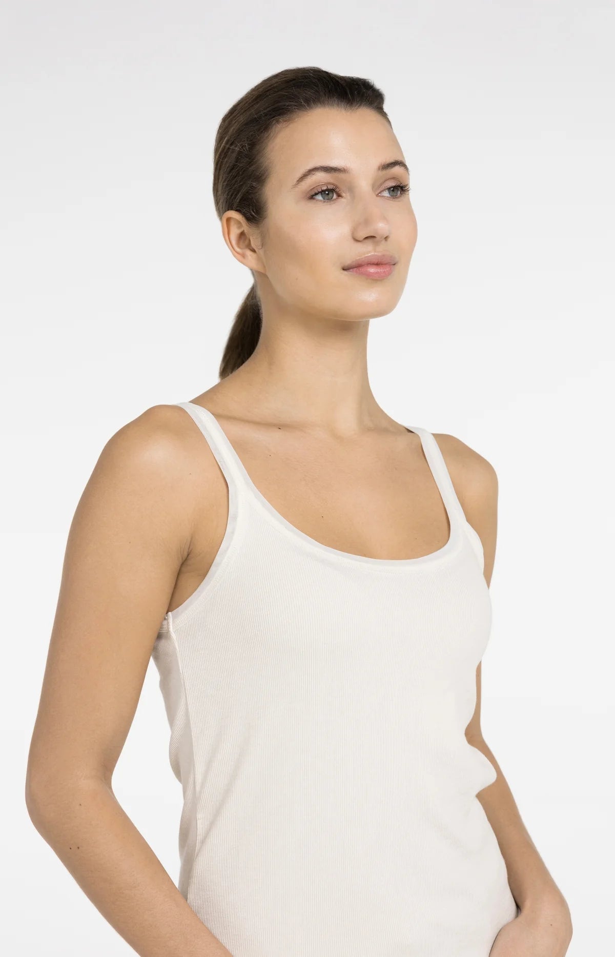 yaya-tr-gertop-mit-netzdetail-creme-damen-top image 4