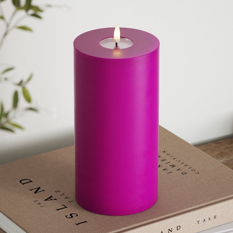 deluxe-homeart-blockkerzen-led-blockkerze-10x20cm-violett-wachs image 4