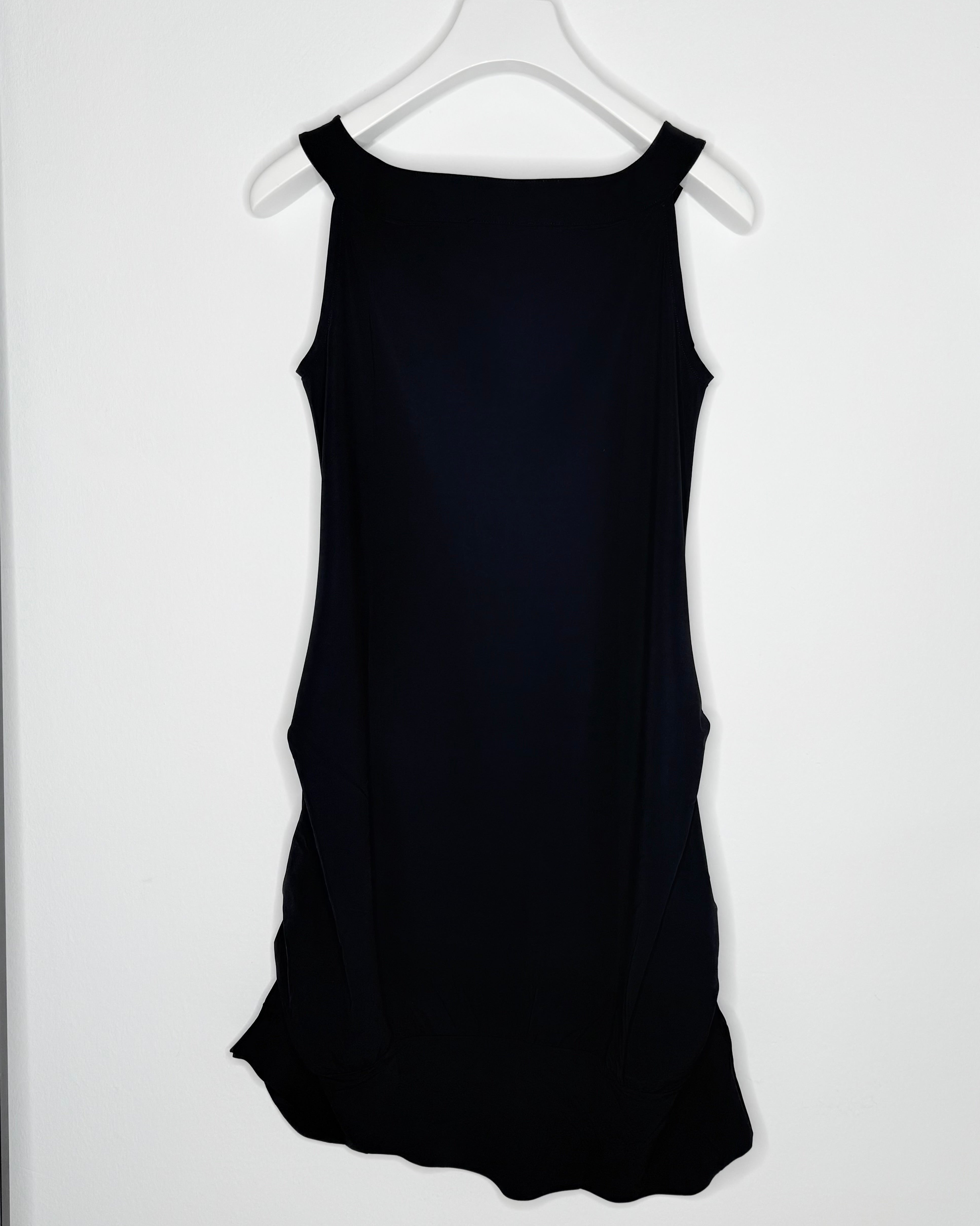 anastasia-kalliope-midikleid-schwarz-raffung image 2