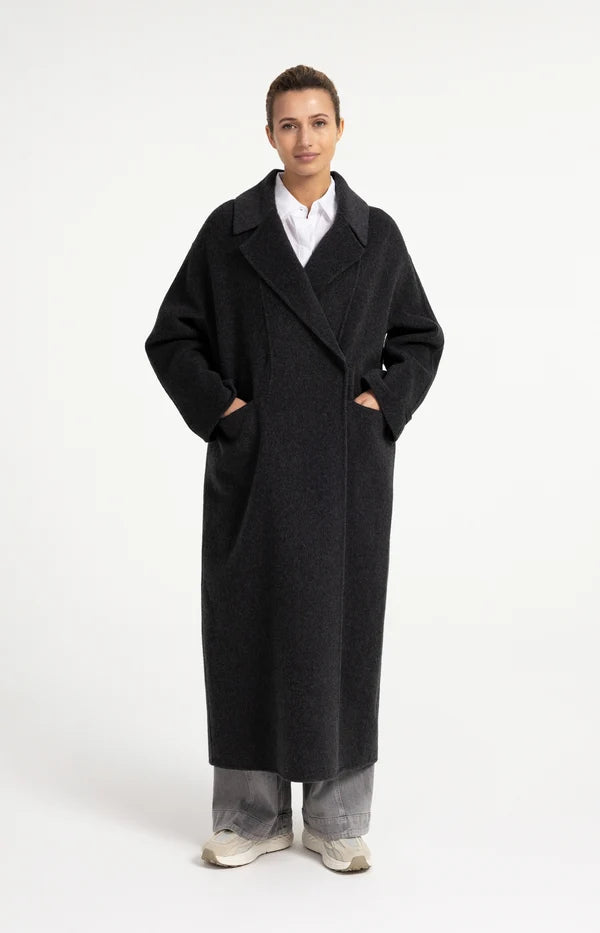 yaya-wollmantel-damen-dunkelgrau-melange-oversize image 2