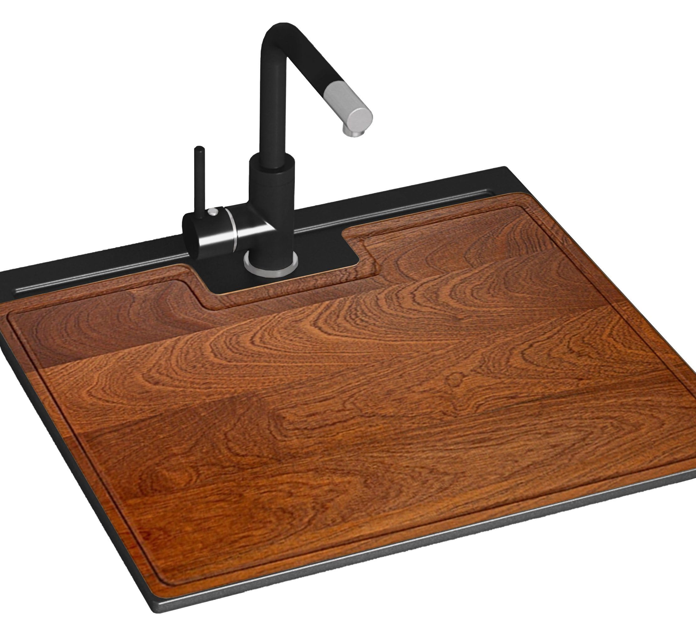 gurari-sqq100-601-w-granitsp-le-schwarz-metallic-mit-brett image 1