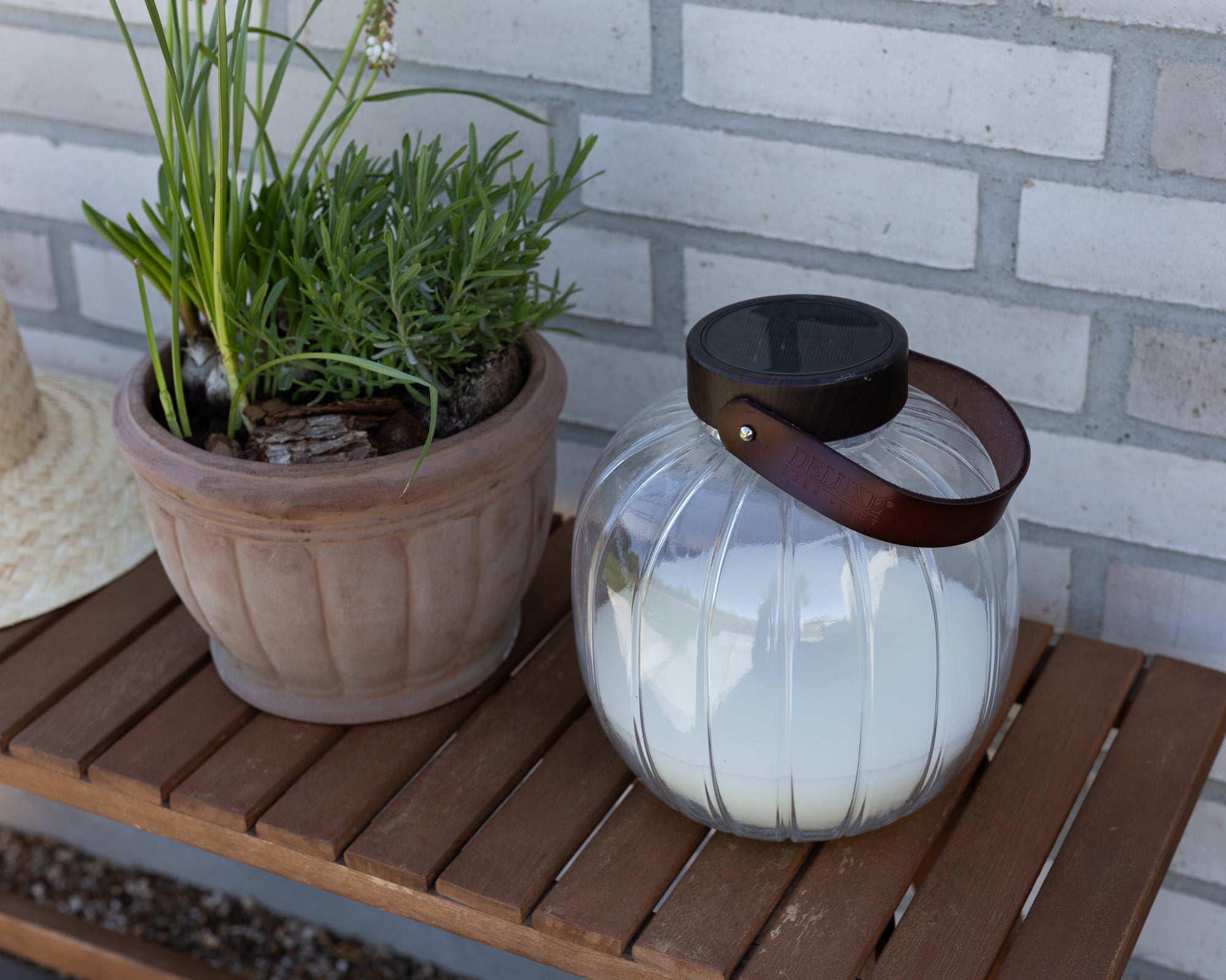 deluxe-homeart-laternen-led-glaslaterne-20-cm-solar image 3