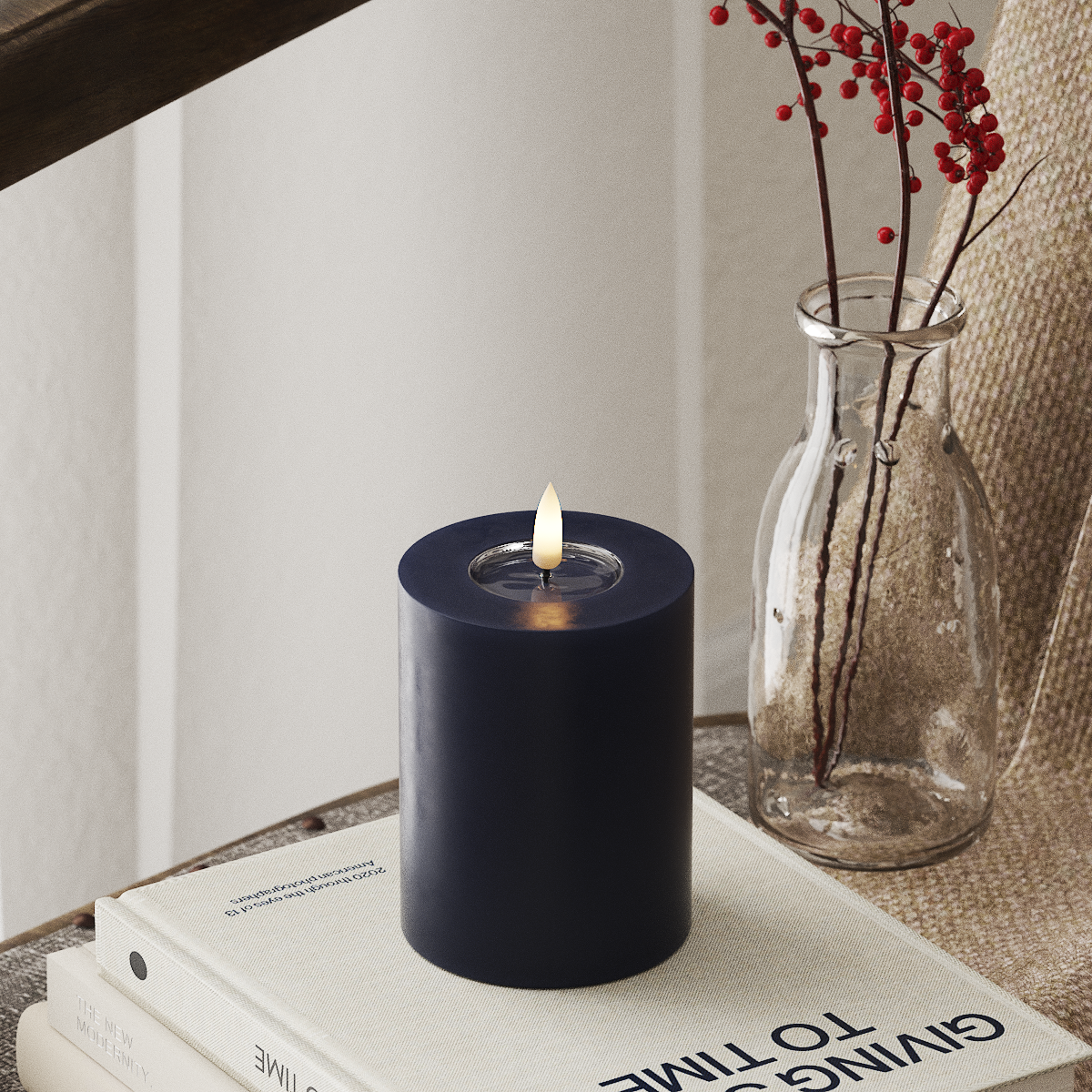 deluxe-homeart-blockkerzen-led-7-5x10-cm-k-nigsblau-real-flame image 1
